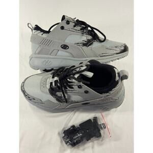 HEELYS ‘Force’ Black & Grey Lace Up Low Top Skating Shoes Unisex Youth Size 5